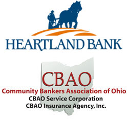 Heartland bank and CBAO logos