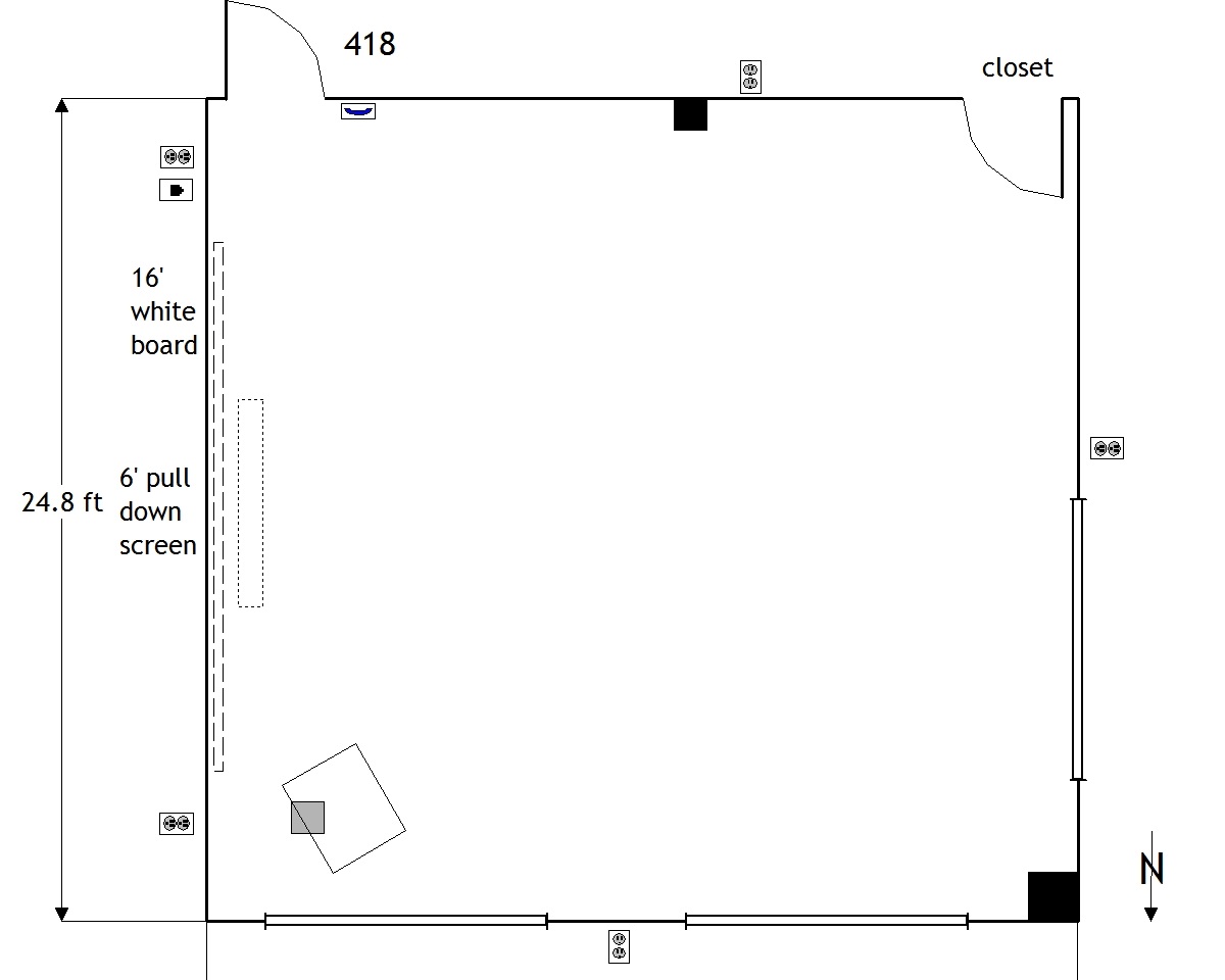 402 Room diagram